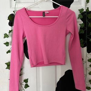 pink h&m top